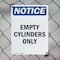 Signmission Empty Cylinders Only, 12 in W x Rectangle, Plastic OS-2PACK-NS-P-1218-V-12022 - alternate 5